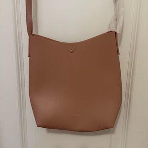 Pink Samara Vegan Leather Shoulder Bag NEW